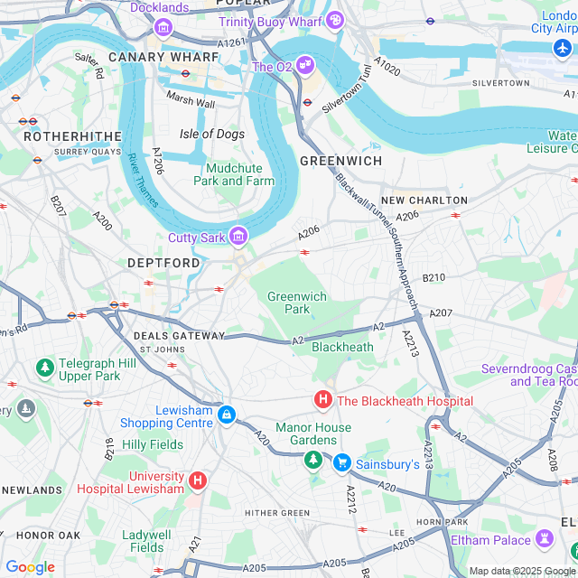 map of Greenwich Royal Observatory